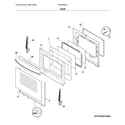 Frigidaire FFEH3054UBB door diagram
