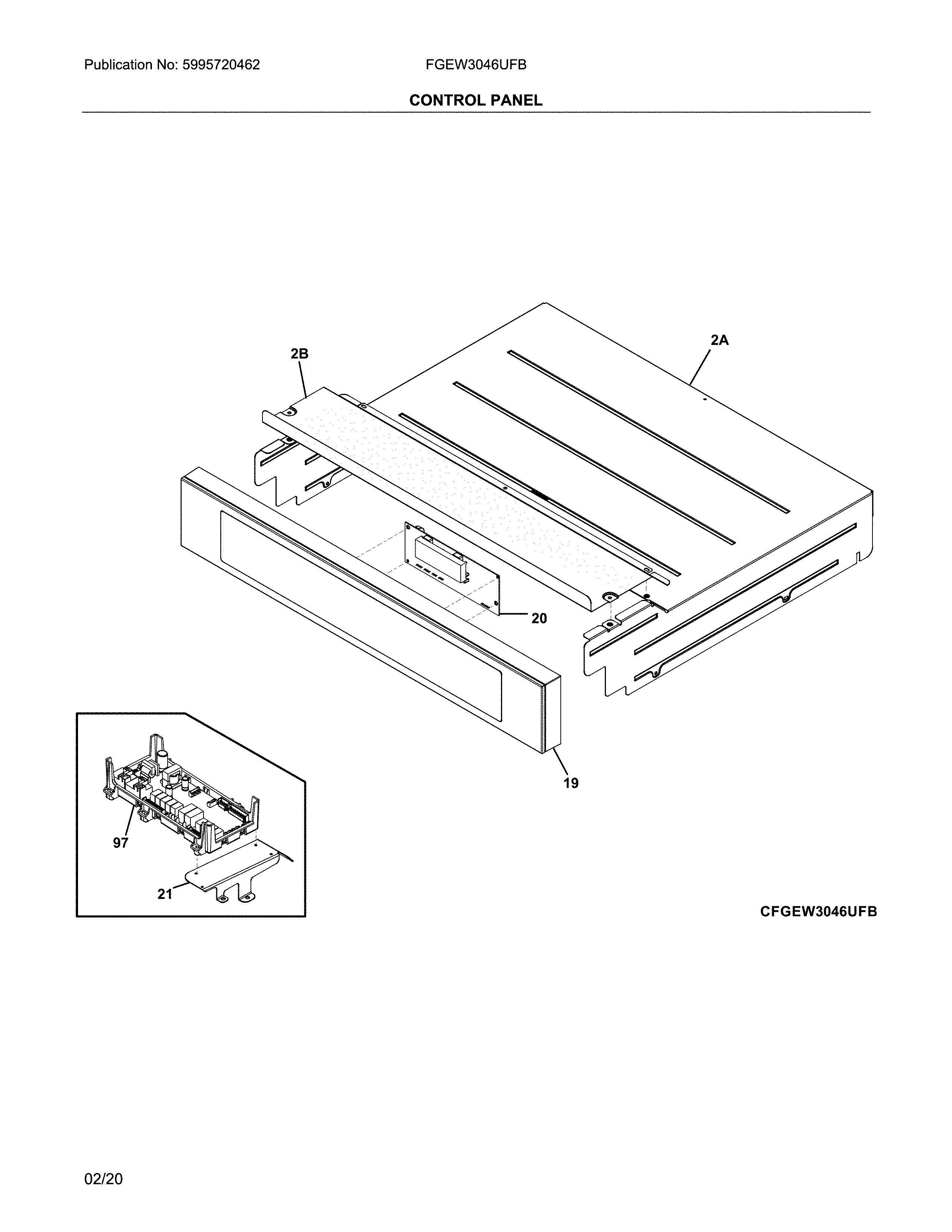 Frigidaire FGEW3046UFB control diagram