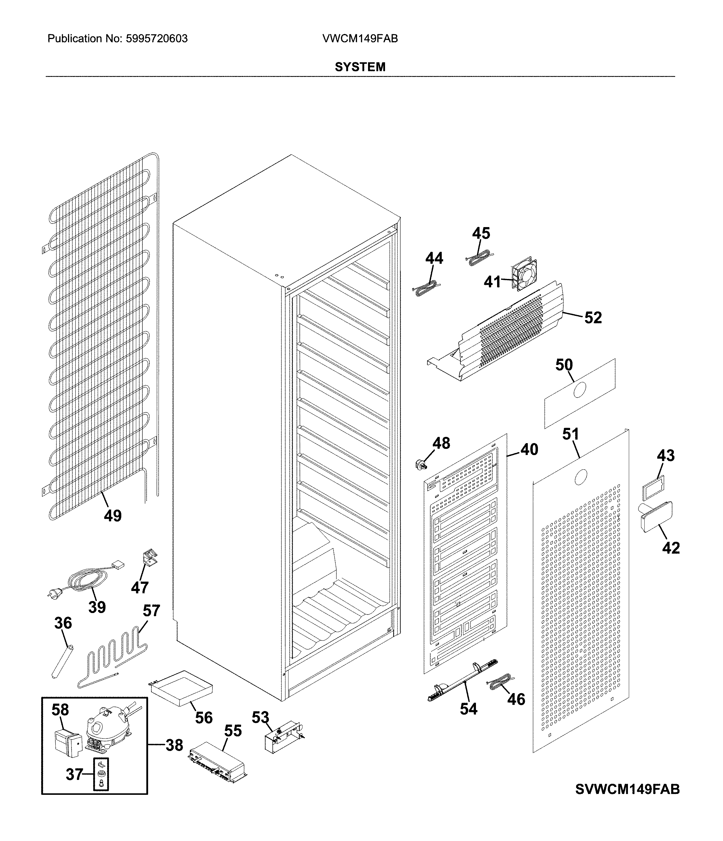 Vintec VWCM149FAB system diagram