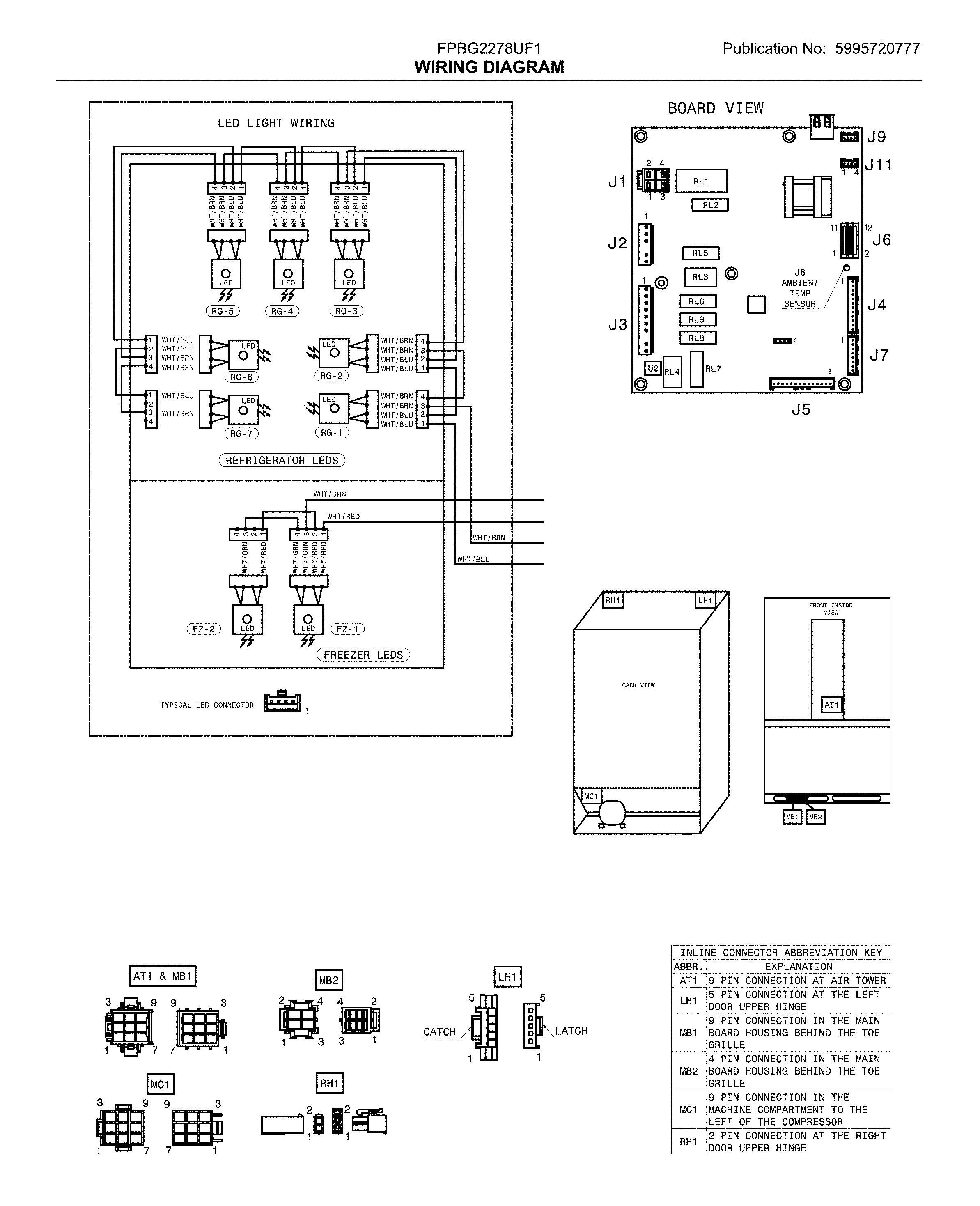 Frigidaire FPBG2278UF1 wiring diagram diagram