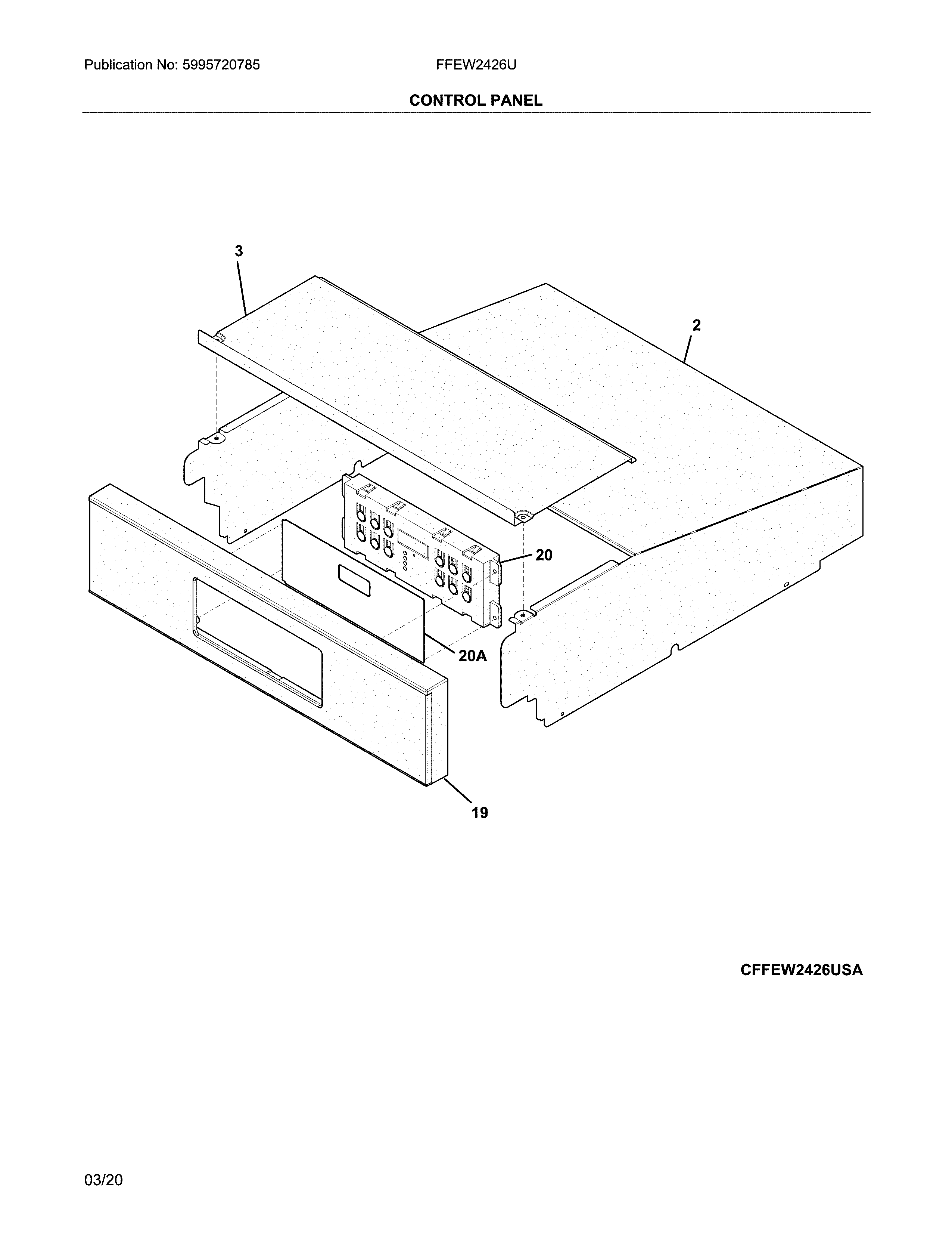 Frigidaire FFEW2426UBB control diagram