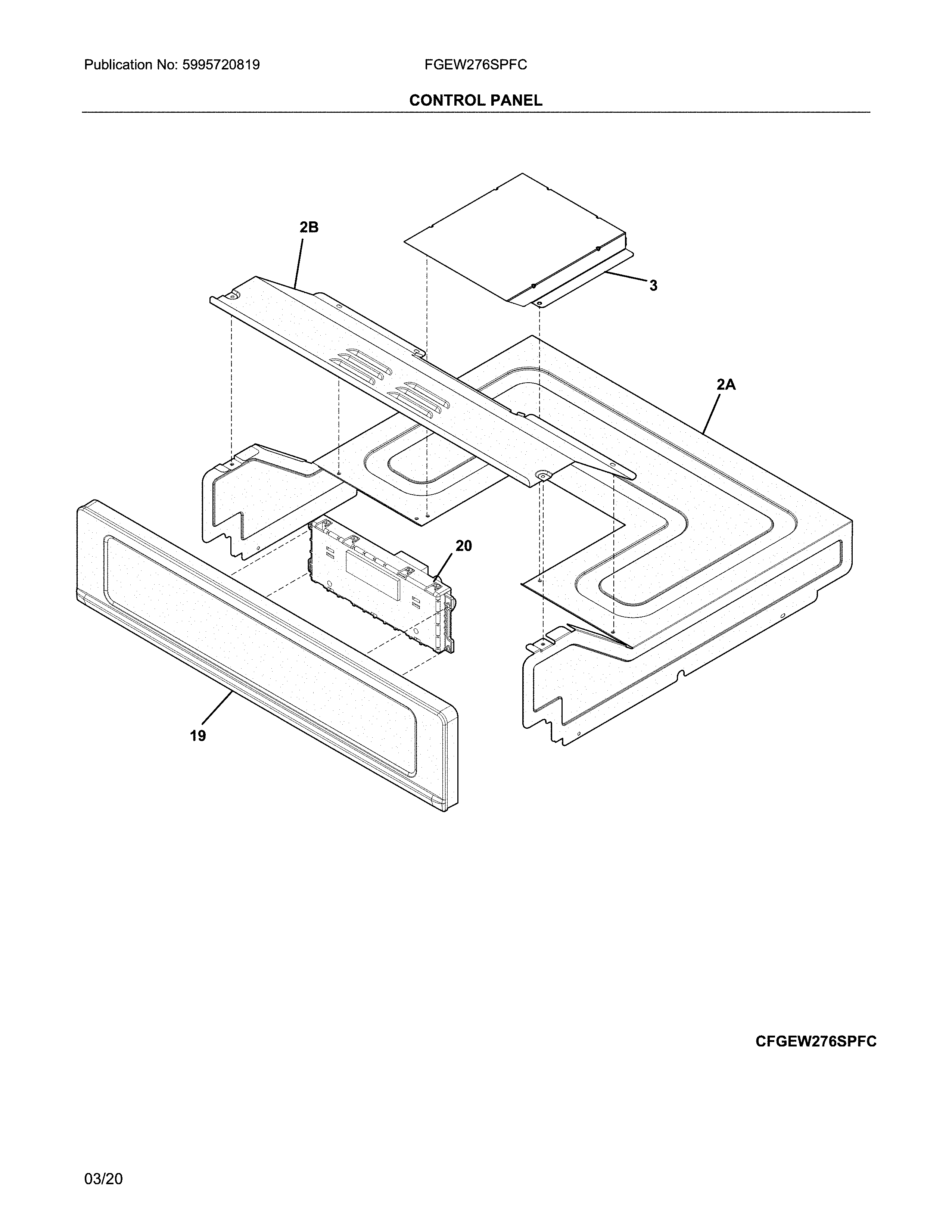 Frigidaire FGEW276SPFC control diagram