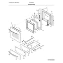 Frigidaire FFGW2426UBB door diagram