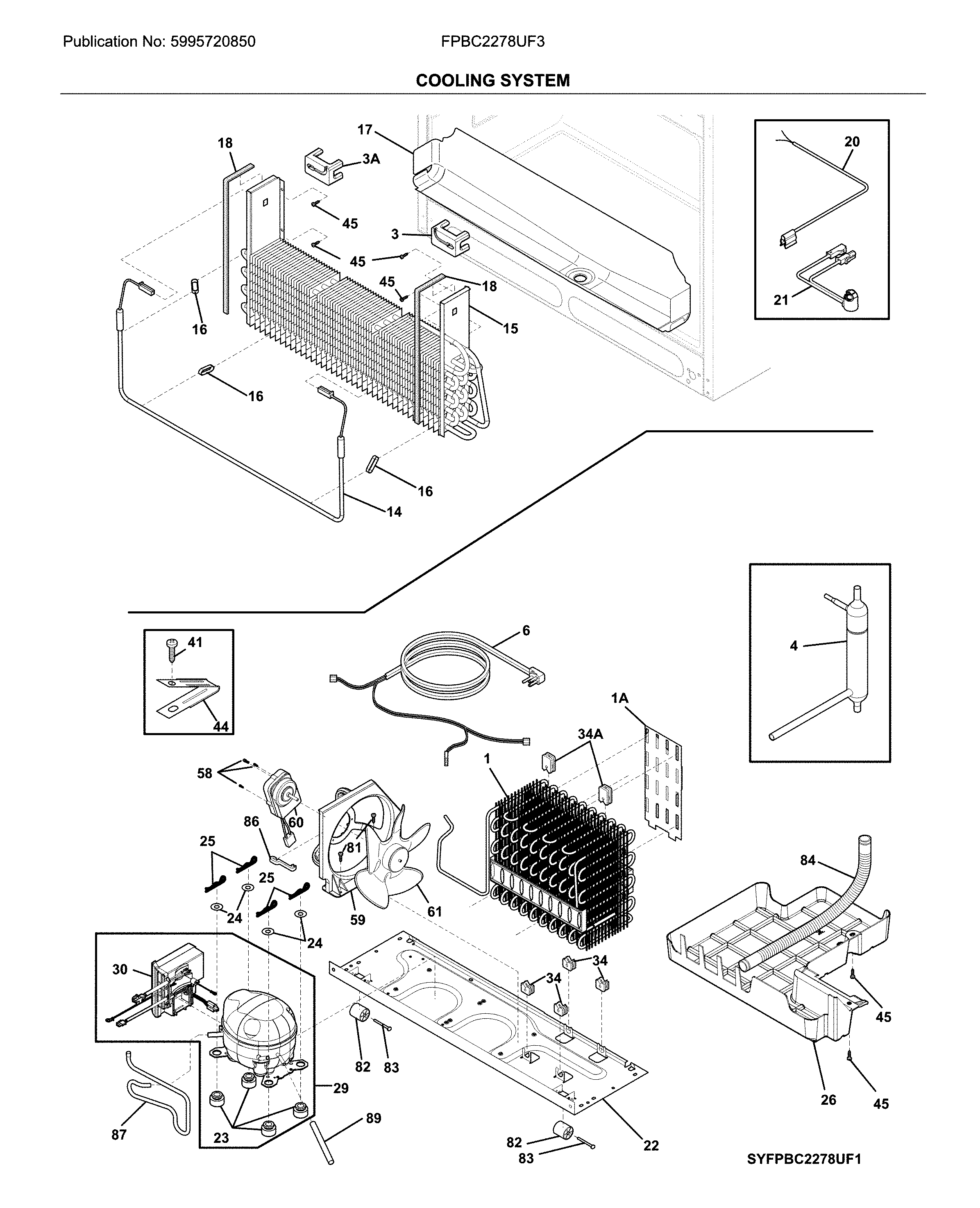 Frigidaire FPBC2278UF3 sytem diagram