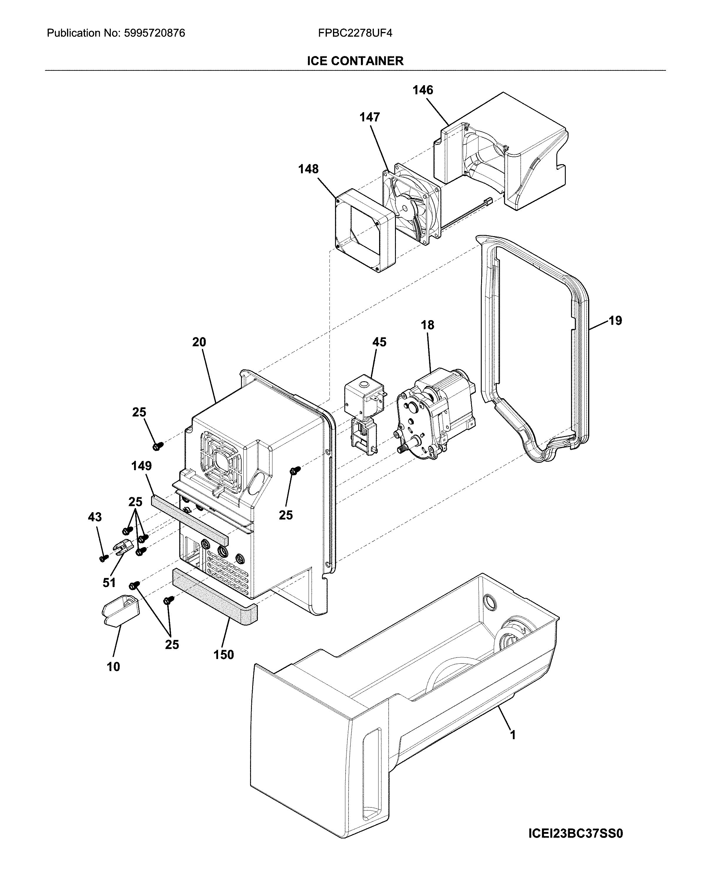 Frigidaire FPBC2278UF4 container diagram