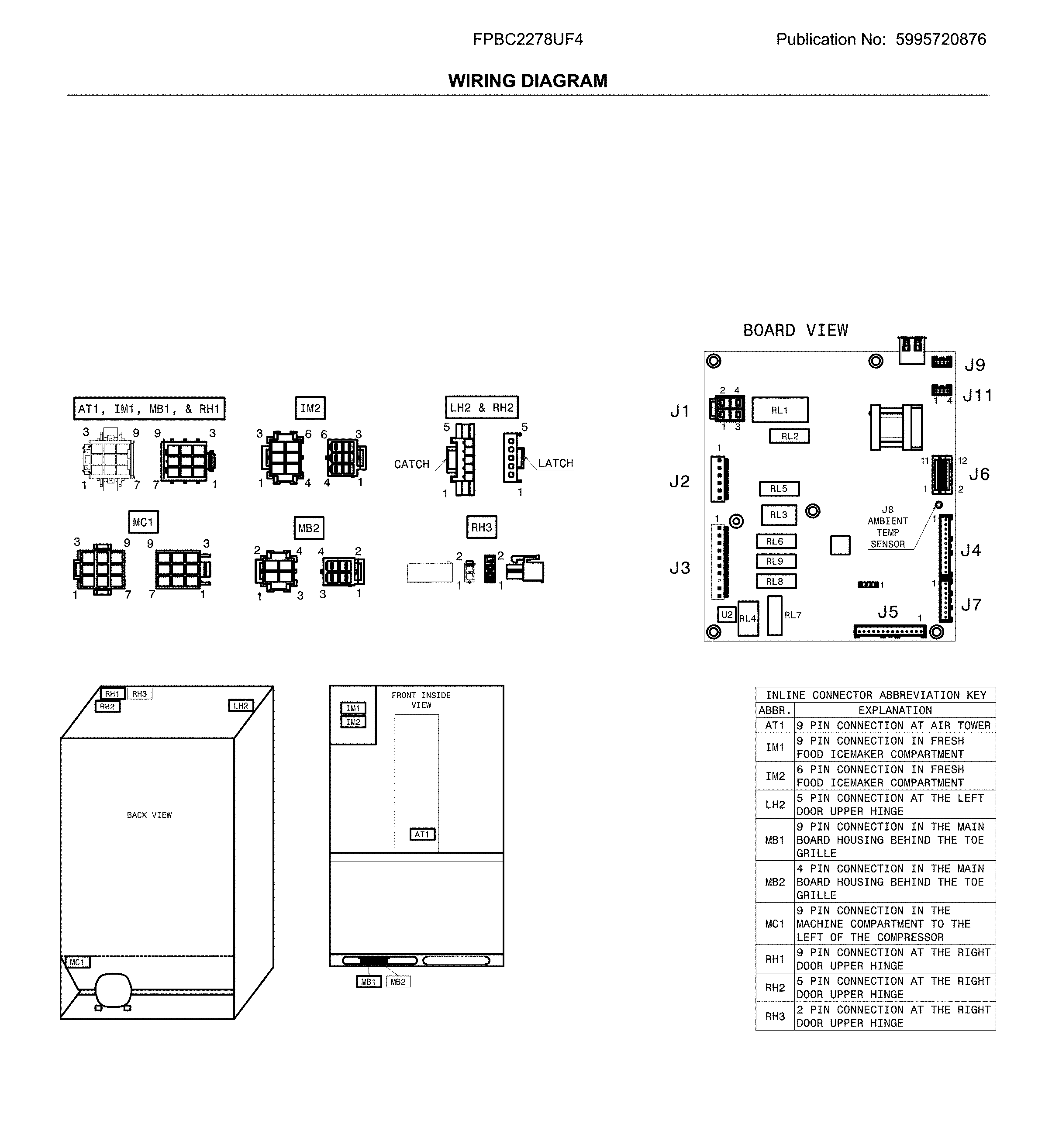 Frigidaire FPBC2278UF4 wiring diagram diagram