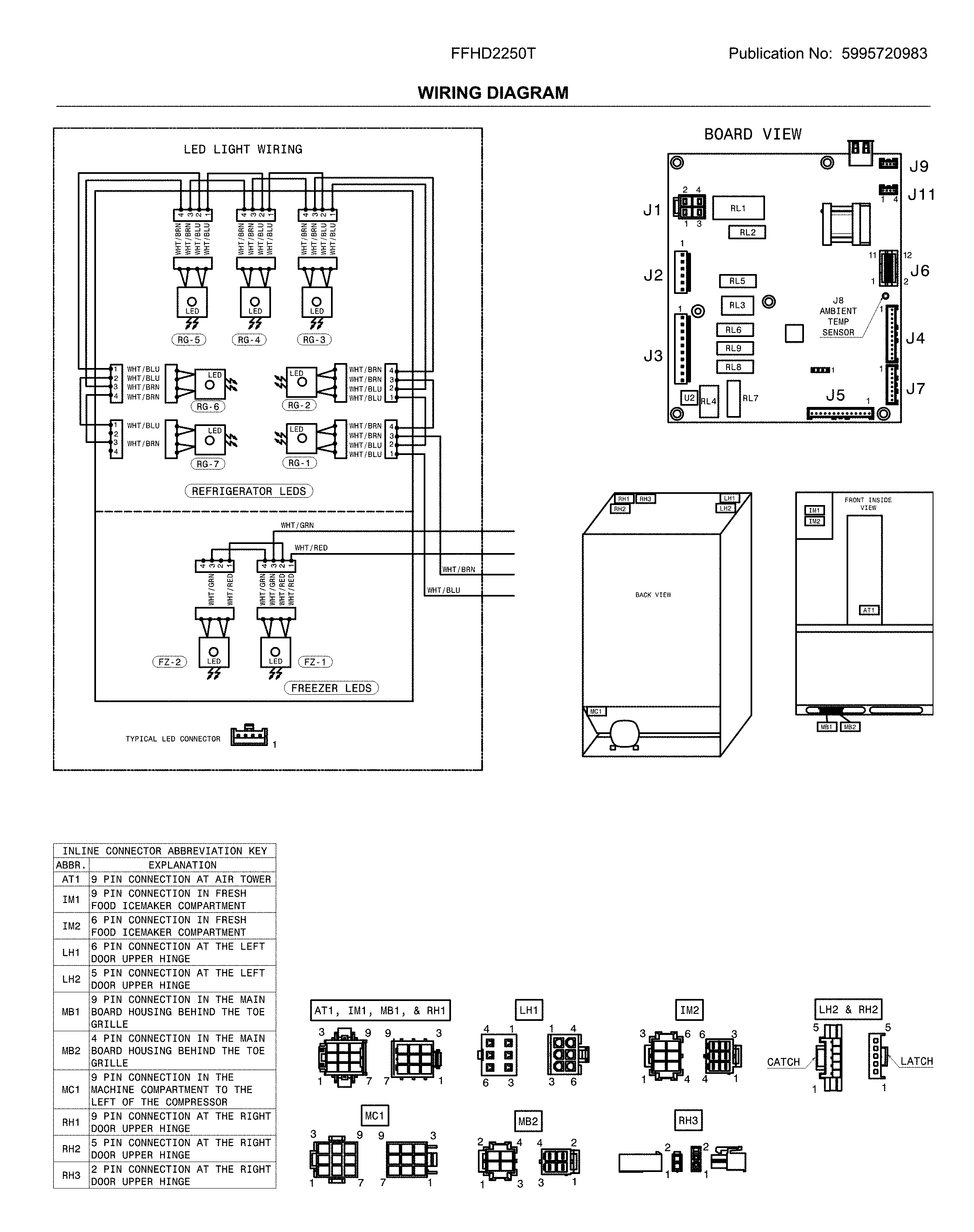 Frigidaire FFHD2250TD4 wiring diagram diagram
