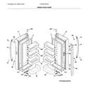Frigidaire FFHN2750TS5 fresh food doors diagram