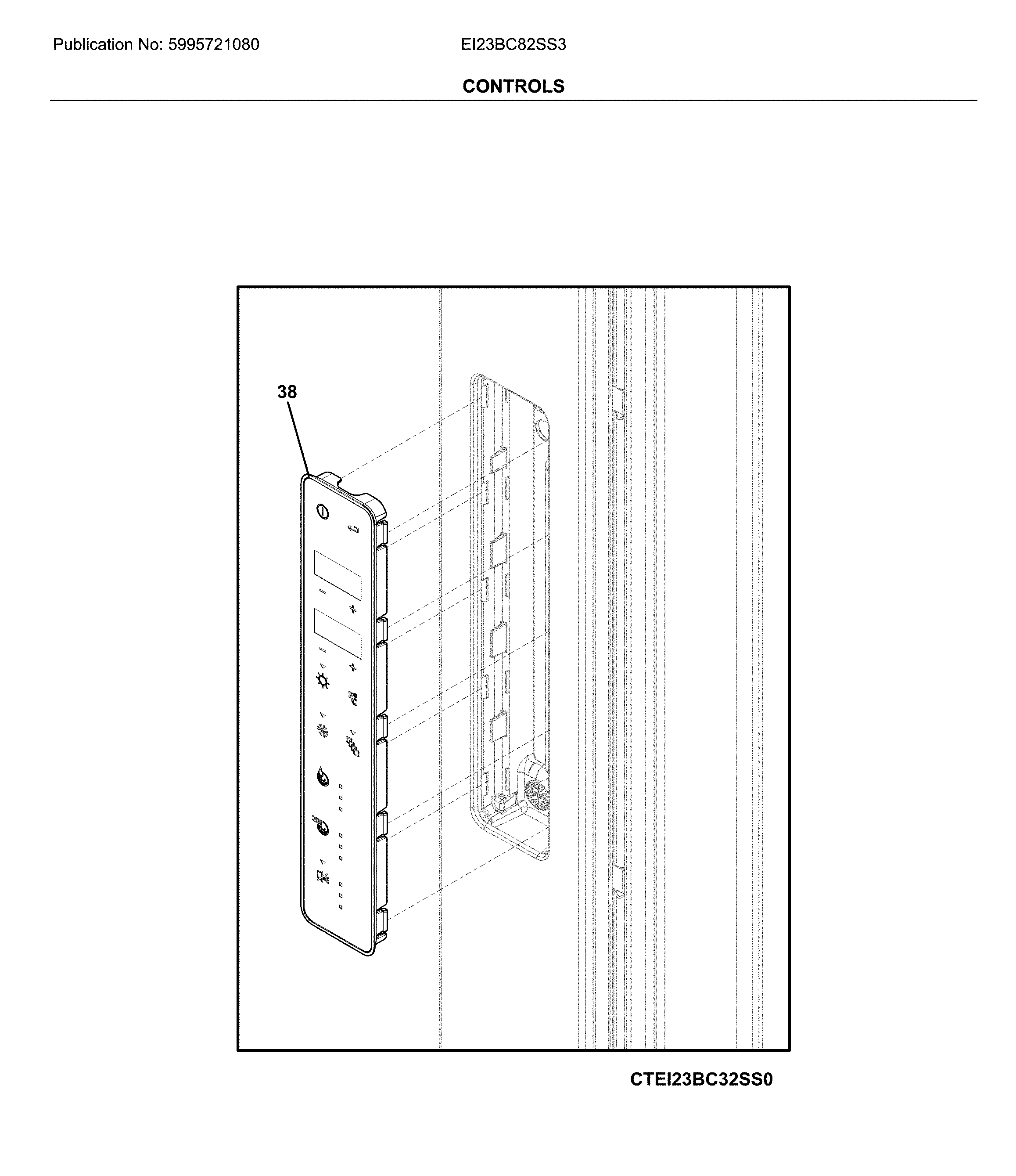 Electrolux EI23BC82SS3 control diagram