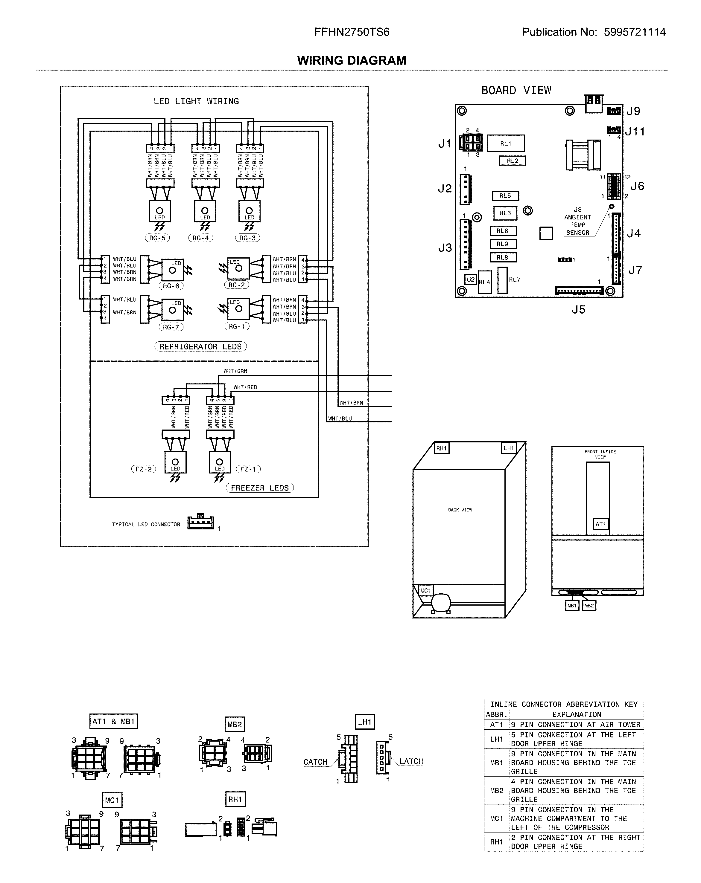 Frigidaire FFHN2750TS6 wiring diagram diagram