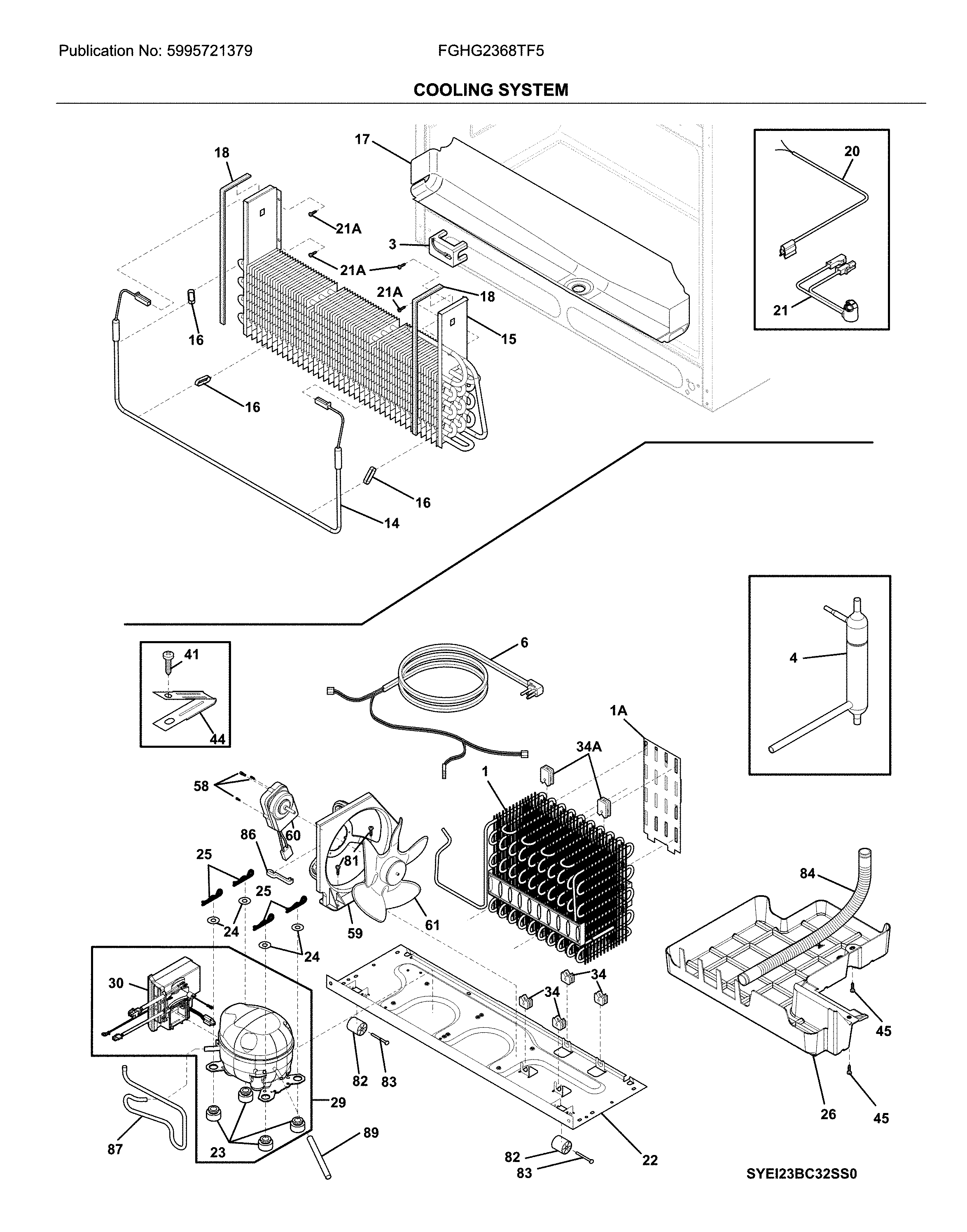 Frigidaire FGHG2368TF5 system diagram