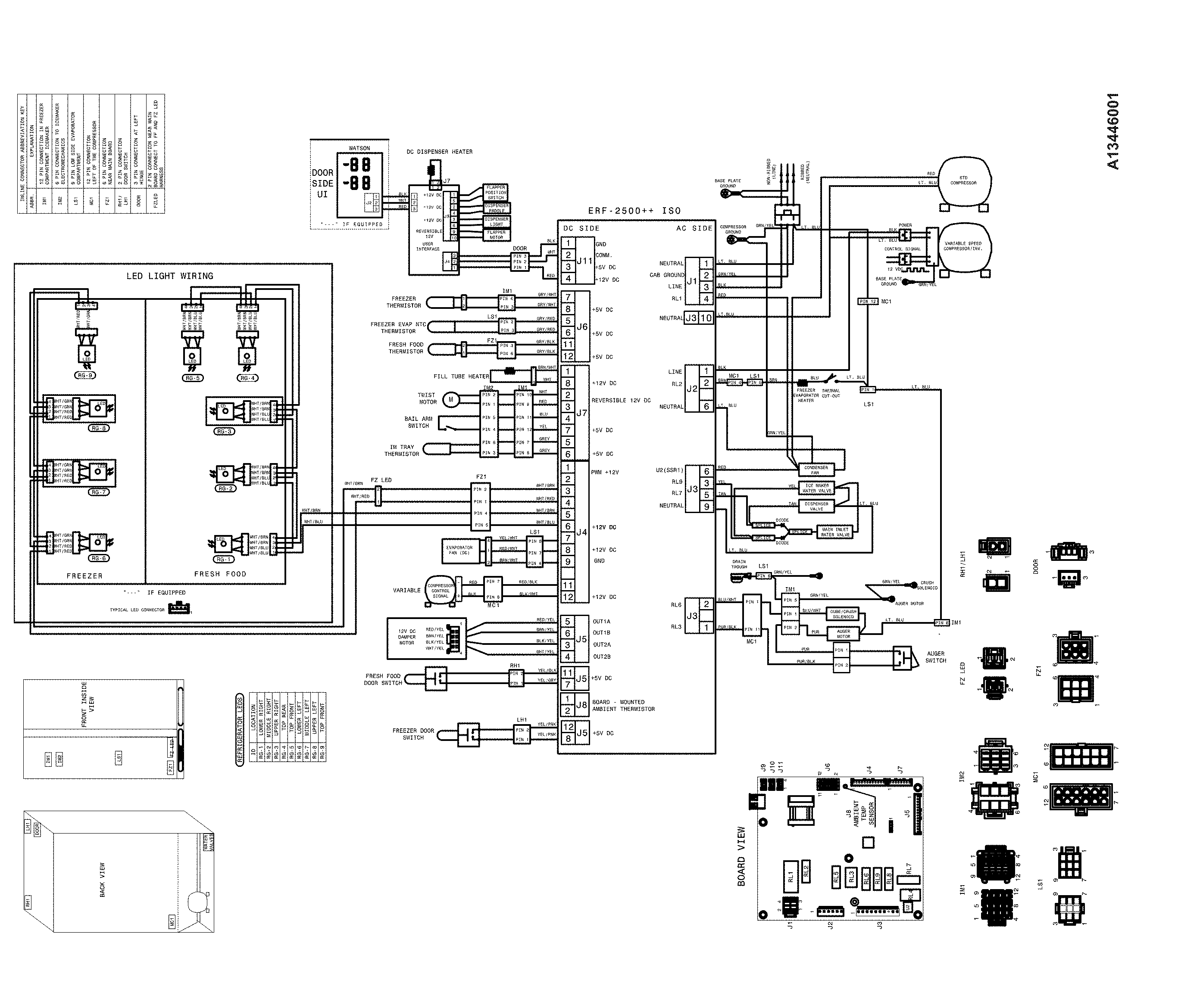 Frigidaire FGSC2335TD7 wiring schematic diagram