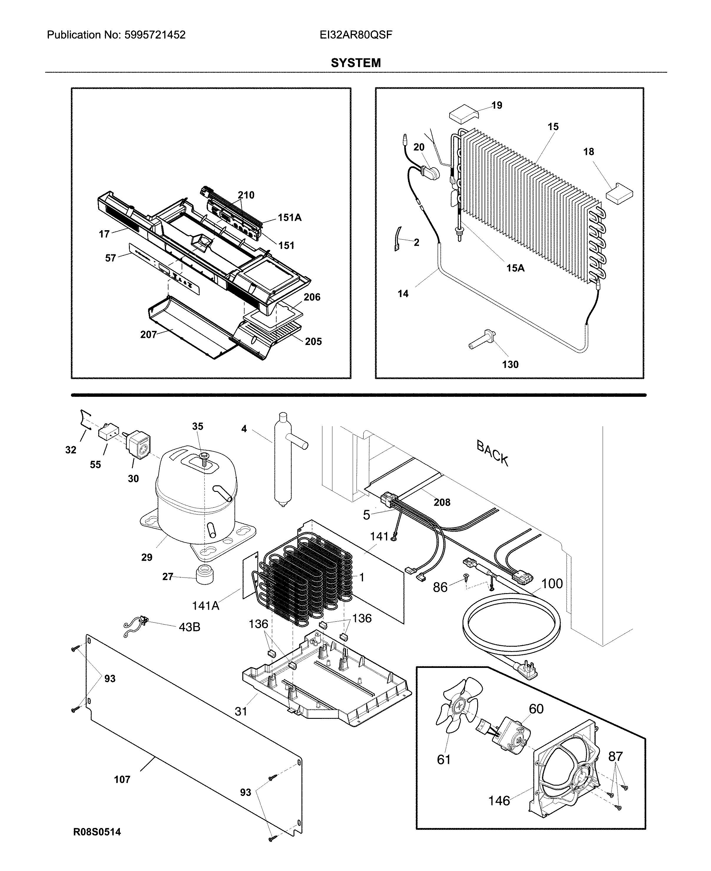 Electrolux EI32AR80QSF system diagram