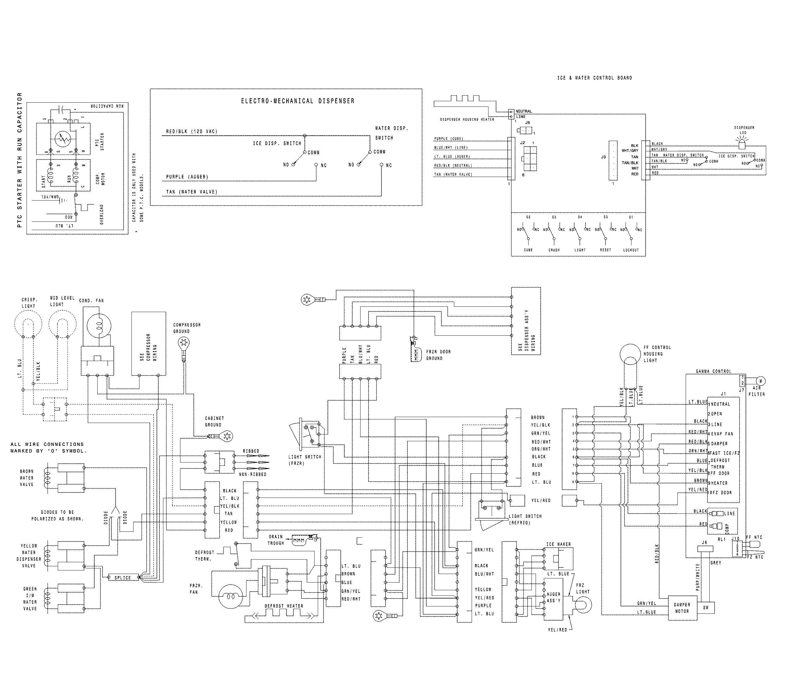 Frigidaire LFSS2312TE4 wiring diagram diagram