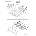 Frigidaire GCRG302LAFB top/drawer diagram