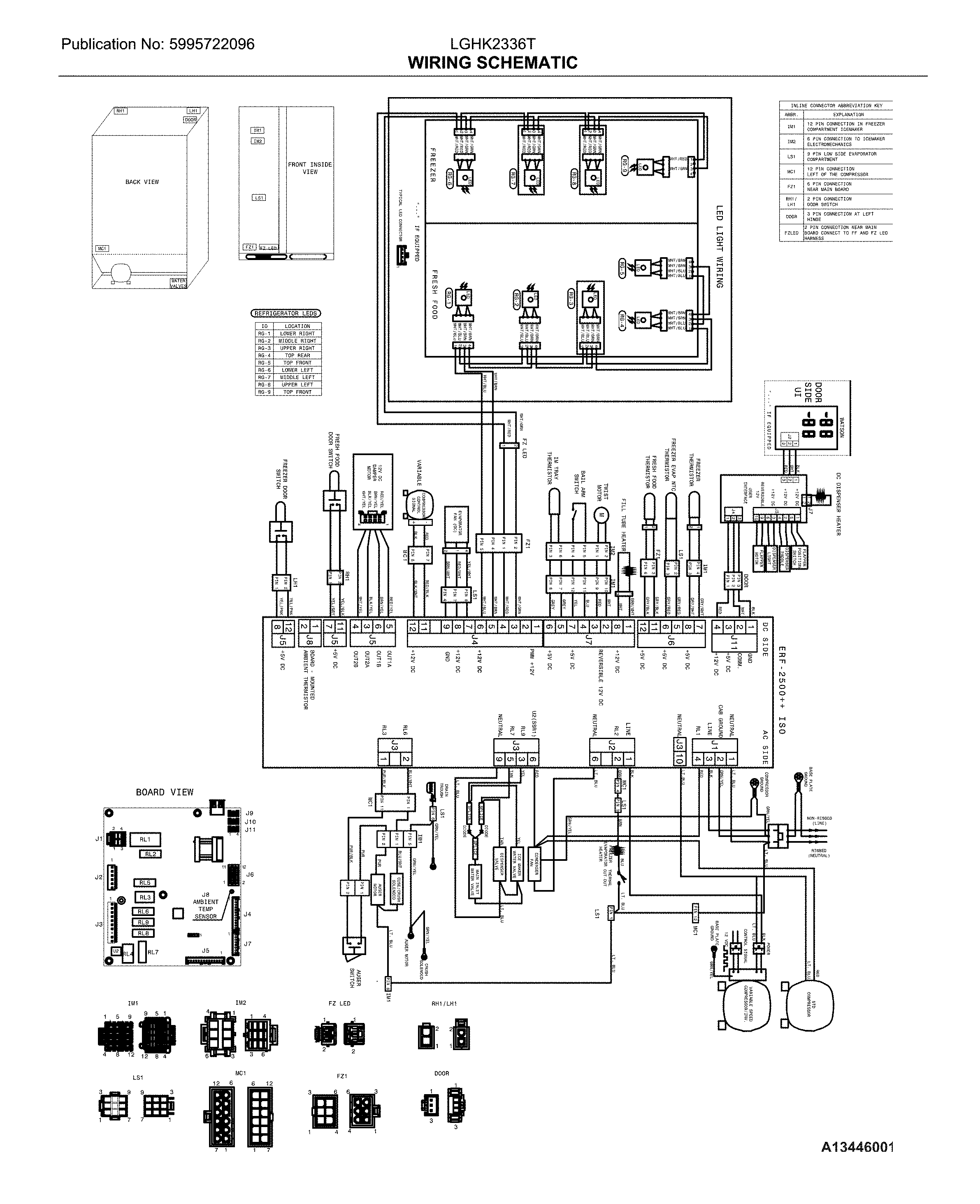 Frigidaire LGHK2336TF6 wiring schematic/diagram diagram