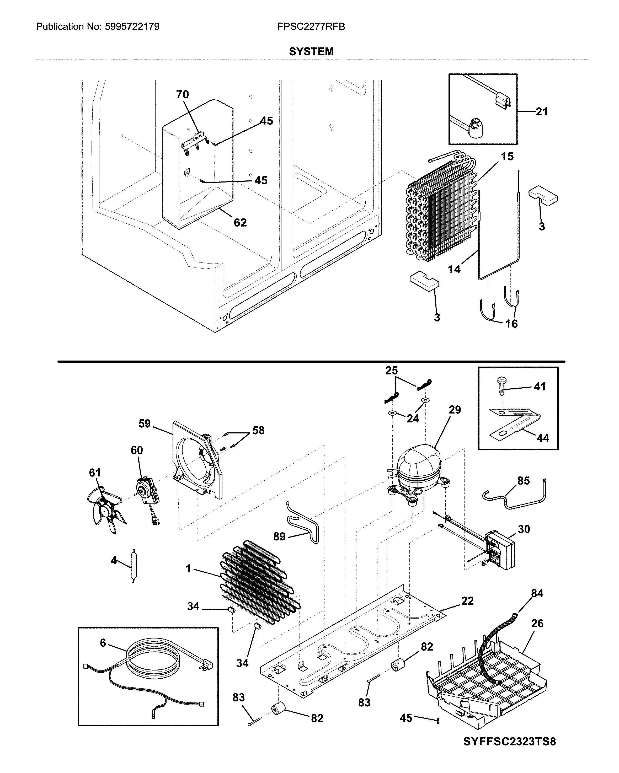 Frigidaire FPSC2277RFB system diagram
