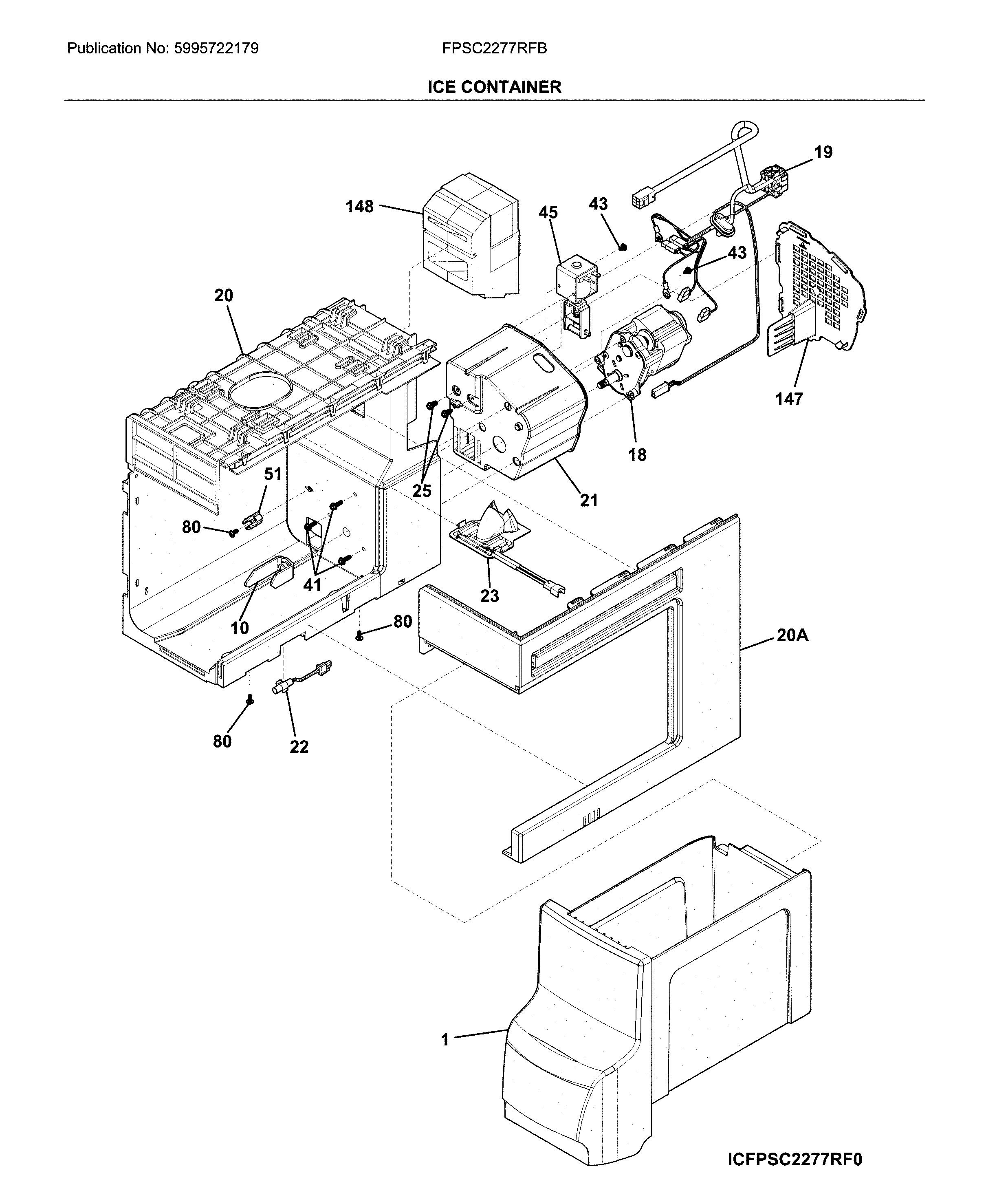 Frigidaire FPSC2277RFB container diagram