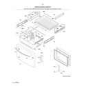 Kenmore 25370412412 freezer drawer, baskets diagram