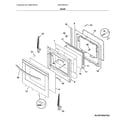 Frigidaire LFEF3054TDJ door diagram