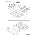 Frigidaire FPGF3077QFG top/drawer diagram