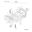 Frigidaire FPGF3077QFG door diagram