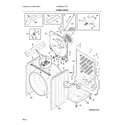 Electrolux EFME628WTT00 cabinet/drum diagram