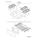 Frigidaire FFGF3054TWF top/drawer diagram