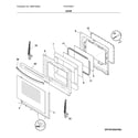 Frigidaire FFGF3054TWF door diagram
