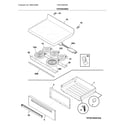 Frigidaire CFEF3056USD top/drawer diagram