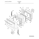 Frigidaire CFEF3056USD door diagram