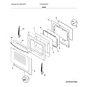 Frigidaire CFEH3054UWC door diagram