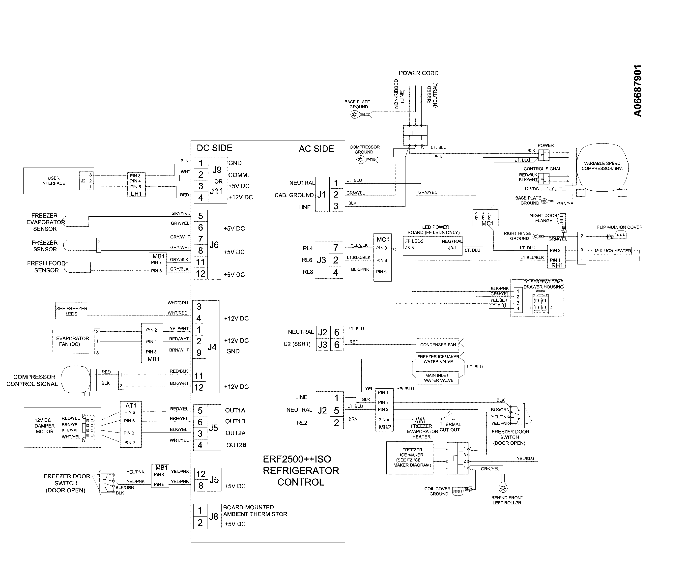 Electrolux EI23BC82SS6 wiring schematic diagram