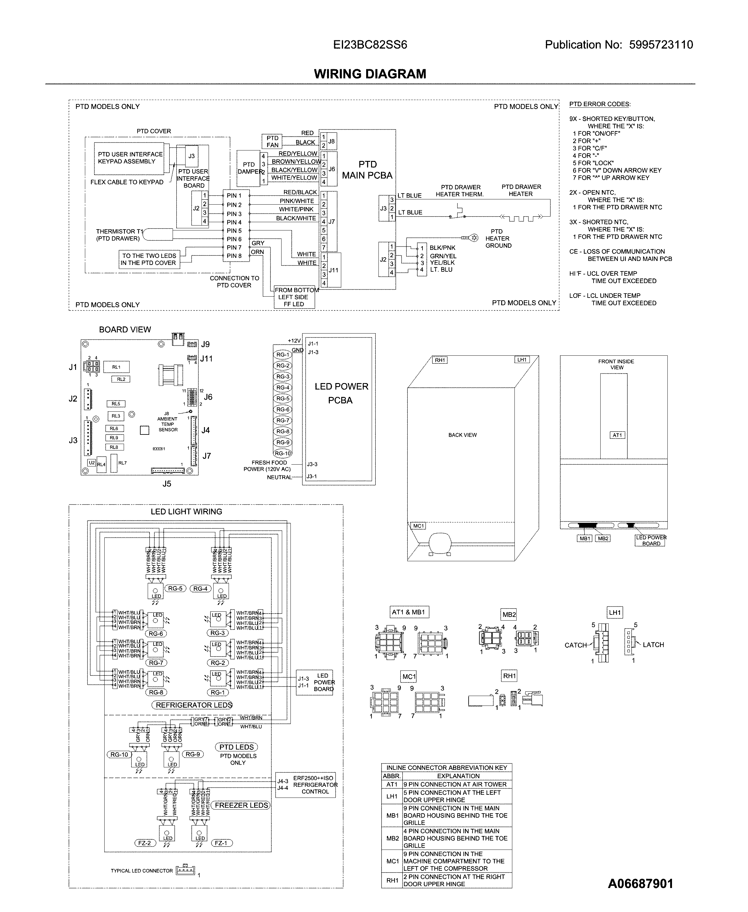 Electrolux EI23BC82SS6 wiring diagram diagram