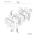 Frigidaire FPEF3077QFM door diagram