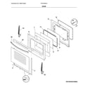 Frigidaire FFGH3054UWB door diagram