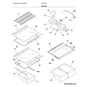 Frigidaire FFTR2021TS6 shelves diagram