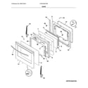 Frigidaire FFEF3054TSM door diagram