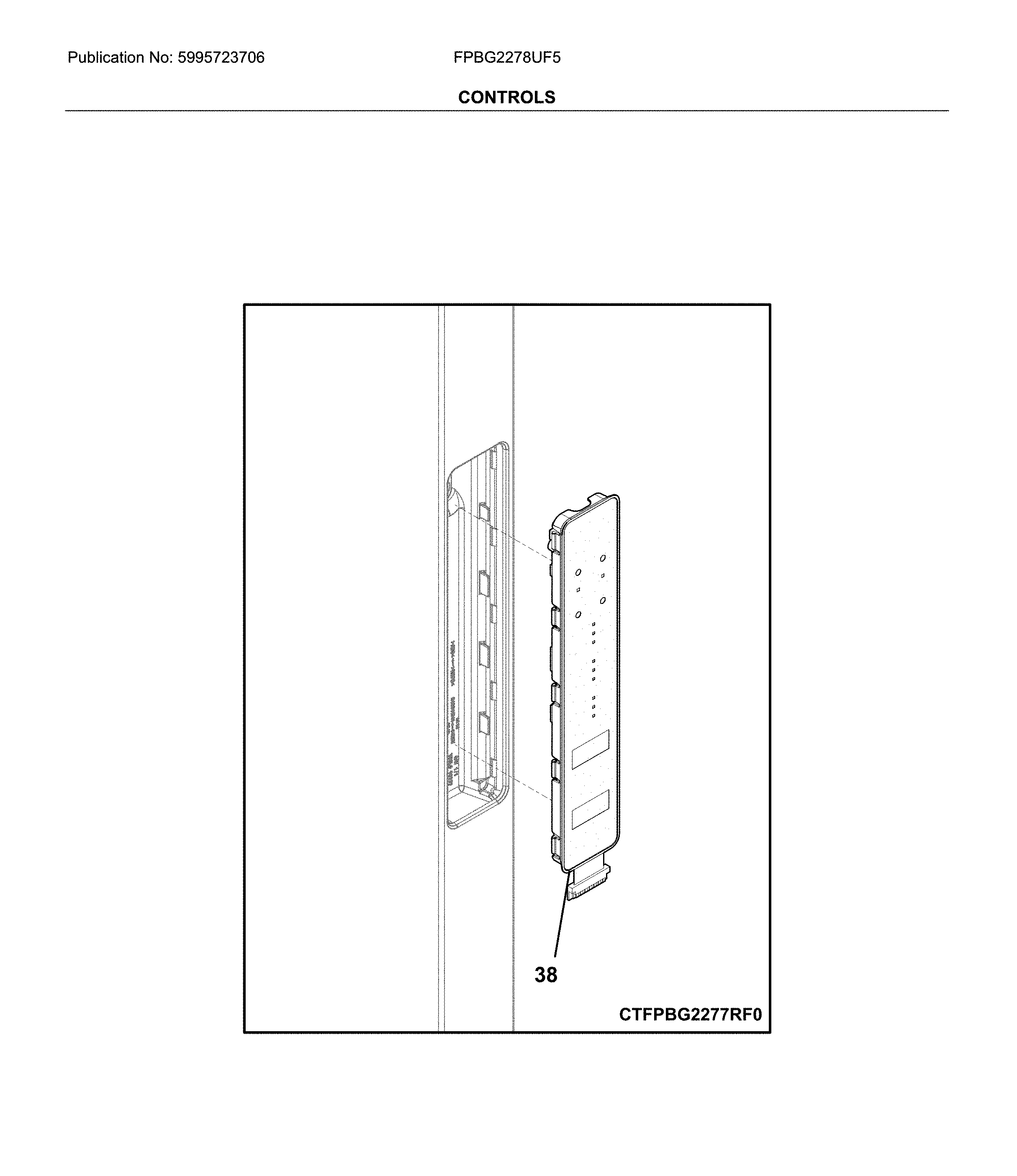 Frigidaire FPBG2278UF5 controls diagram