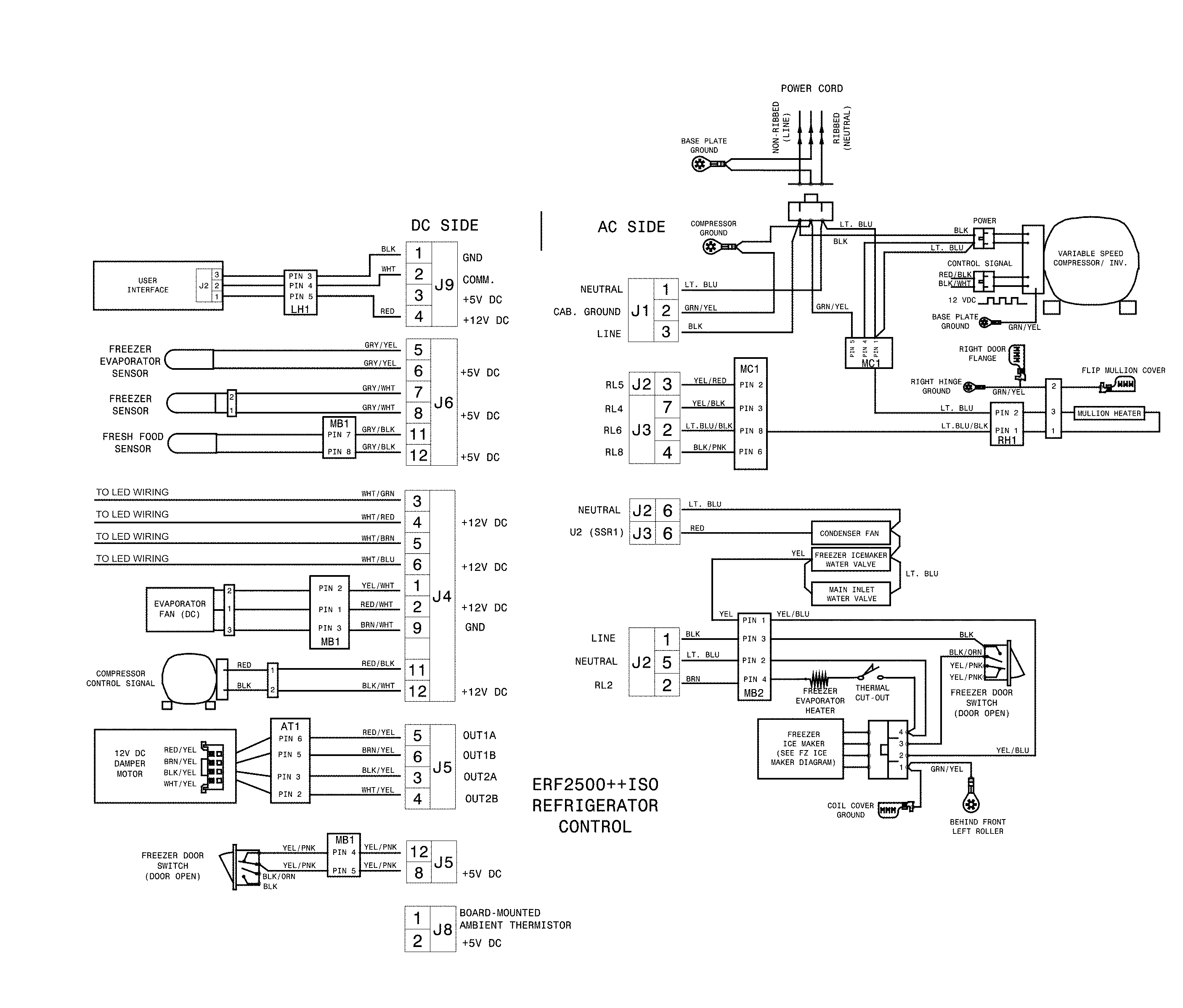 Frigidaire FPBG2278UF5 wiring diagram diagram