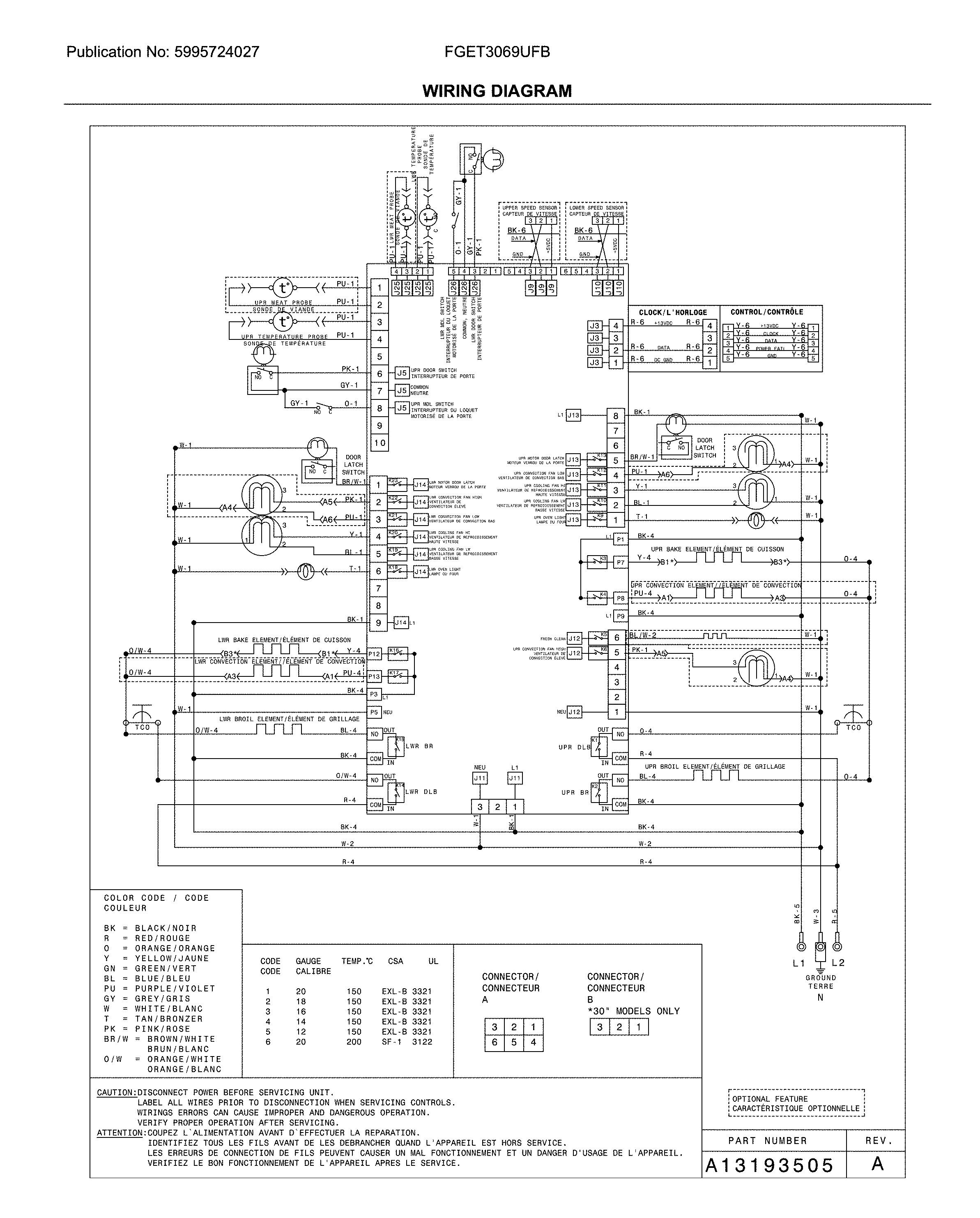 Frigidaire FGET3069UFB wiring diagram diagram