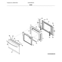 Frigidaire FGEW3069UFB door diagram