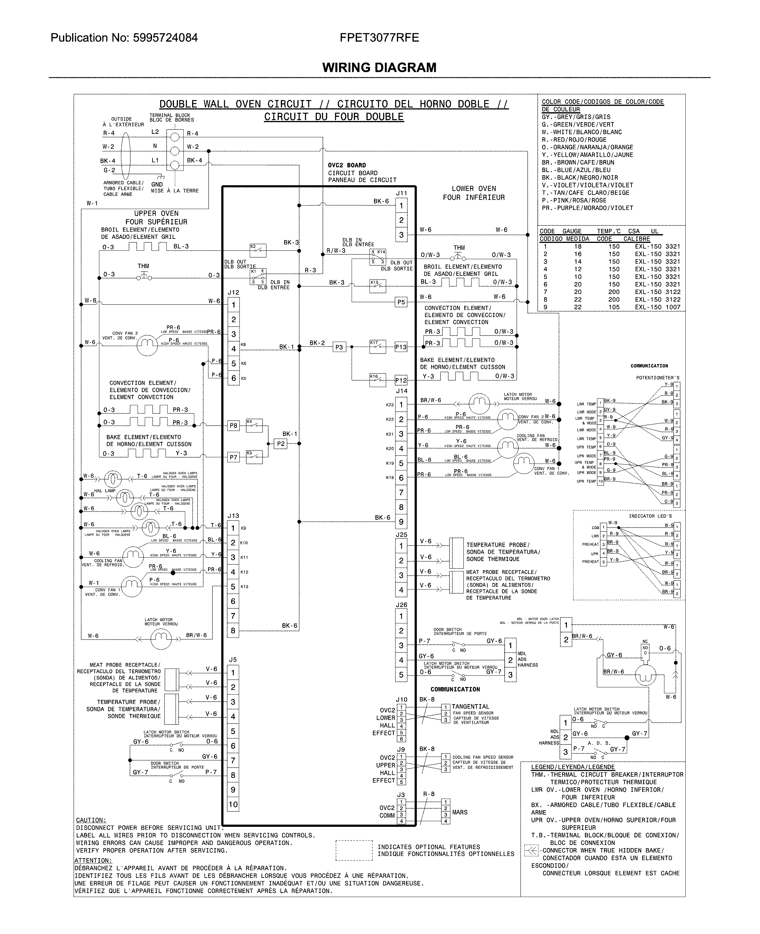 Frigidaire FPET3077RFE wiring diagram diagram