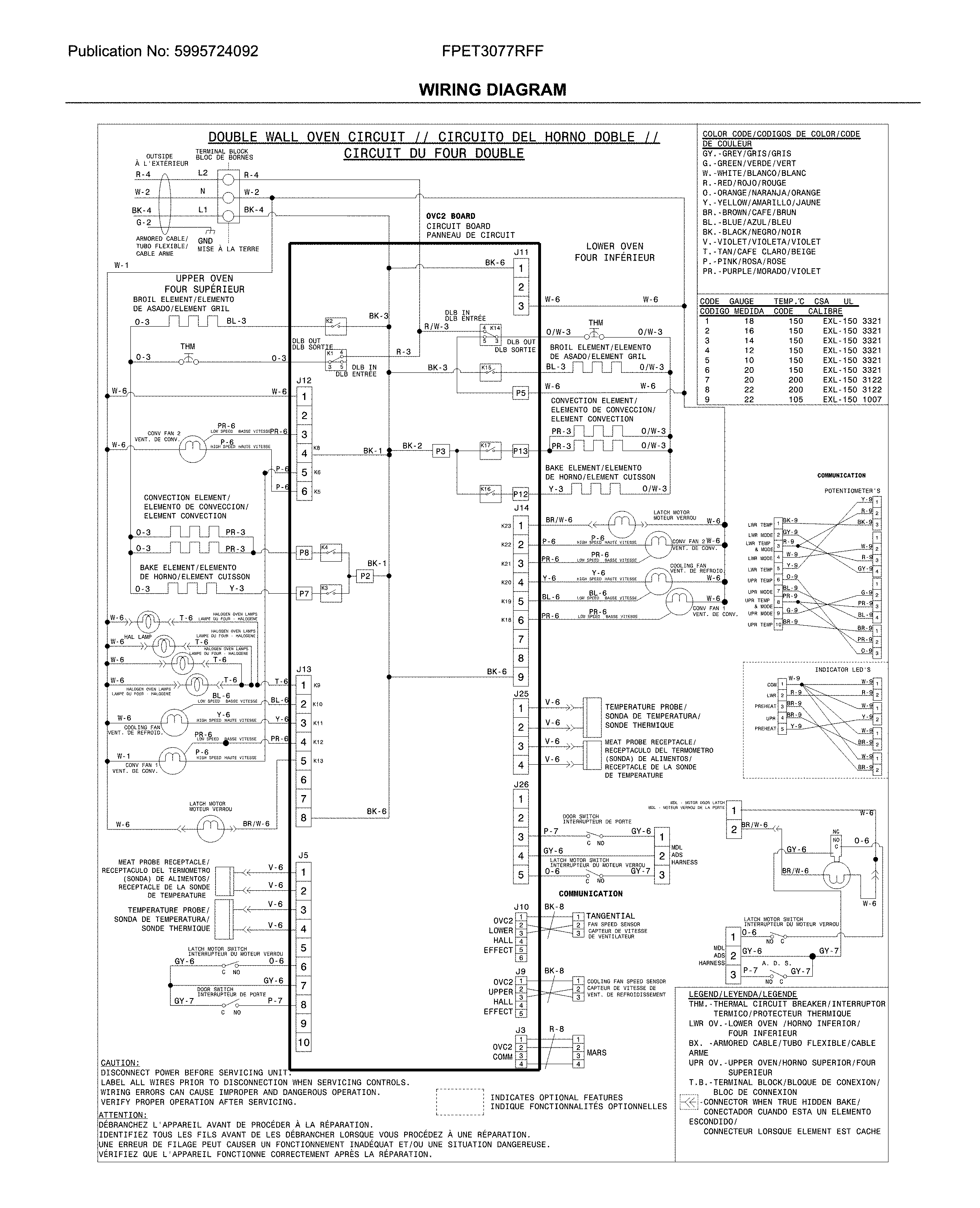 Frigidaire FPET3077RFF wiring diagram diagram
