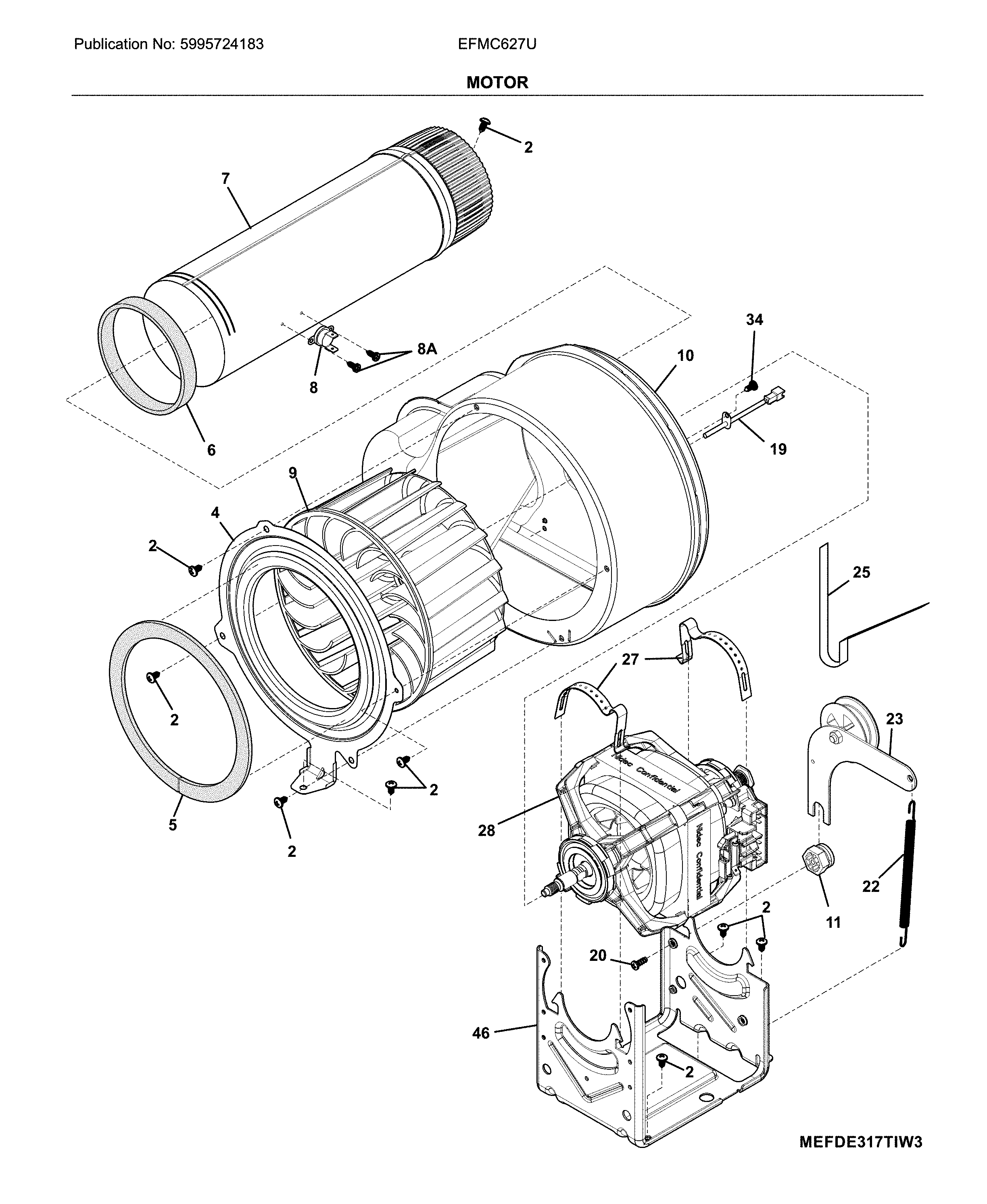 Electrolux EFMC627UTT2 motor diagram