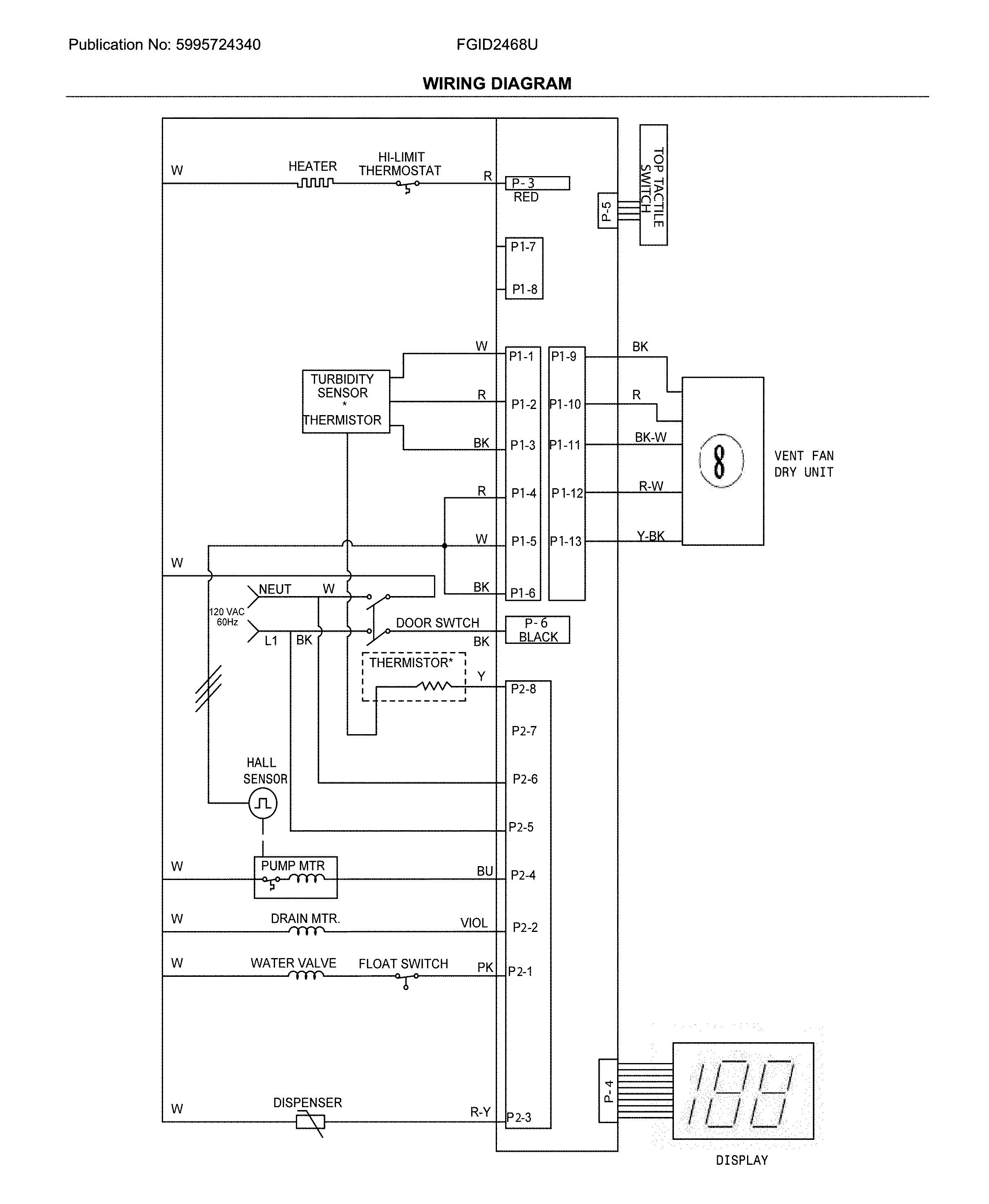 Frigidaire FGID2468UD2A wiring diagram diagram