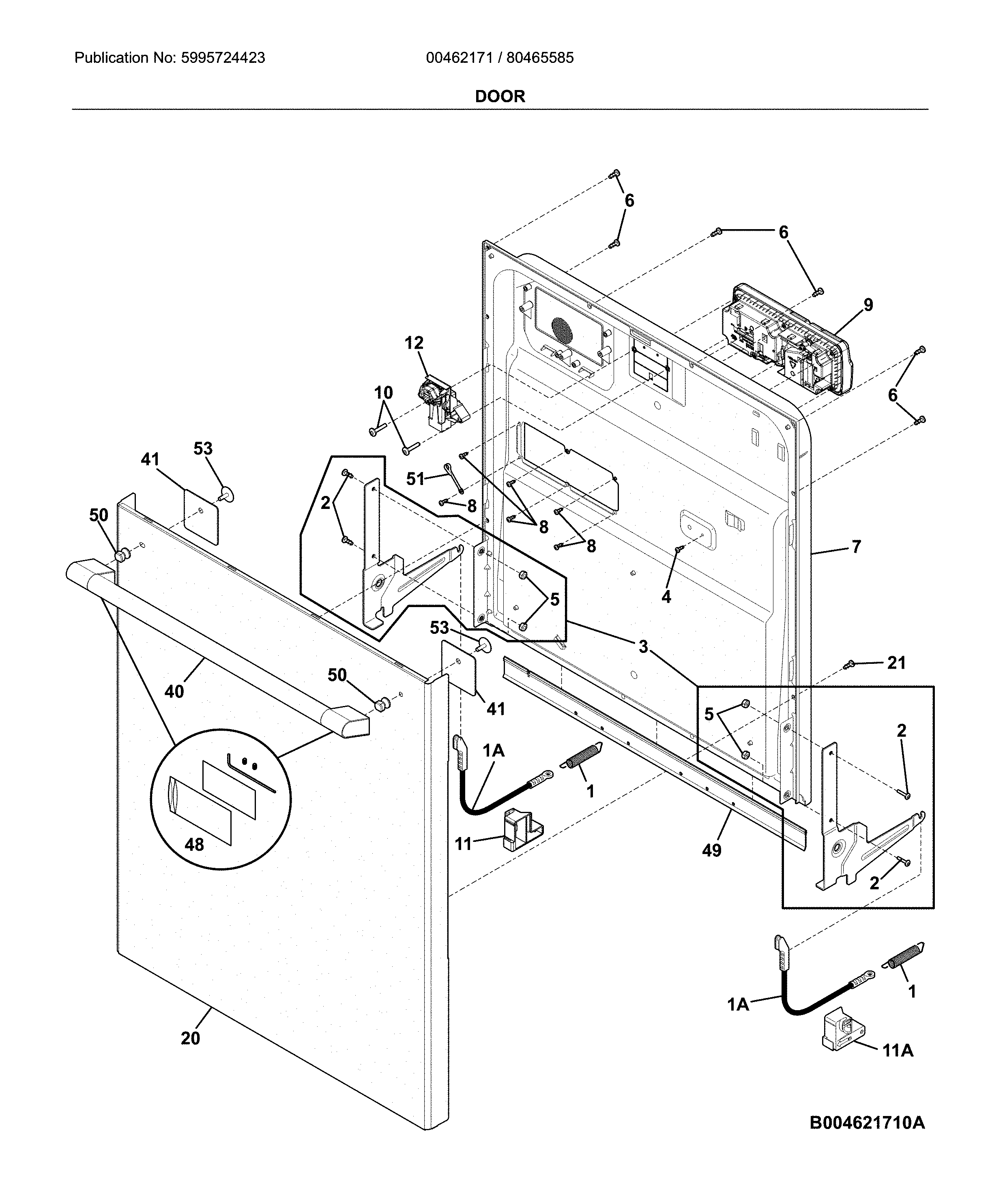 Ikea 004621711A door diagram