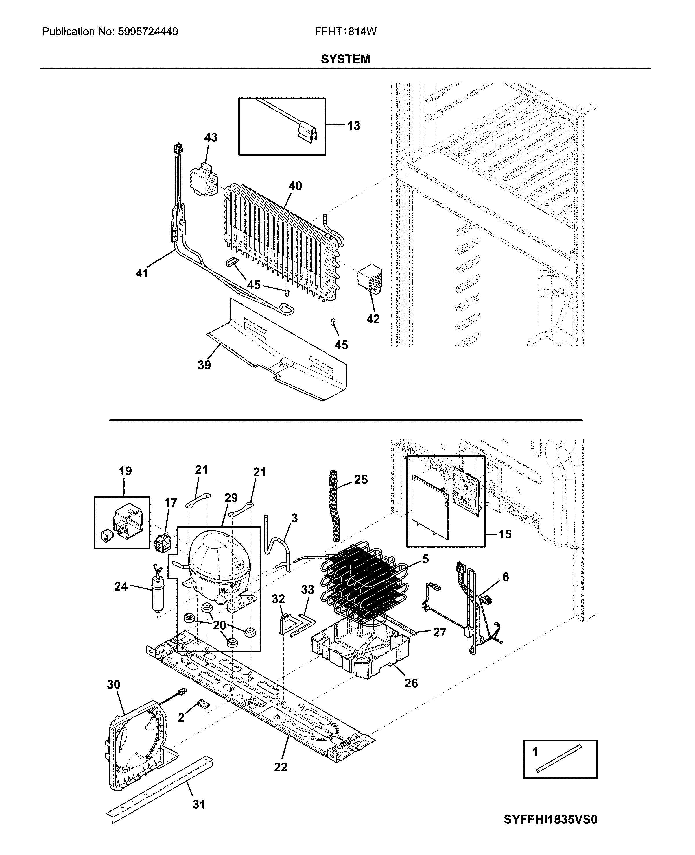 Frigidaire FFHT1814WB0 system diagram
