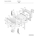 Frigidaire FPGF3077QFL door diagram
