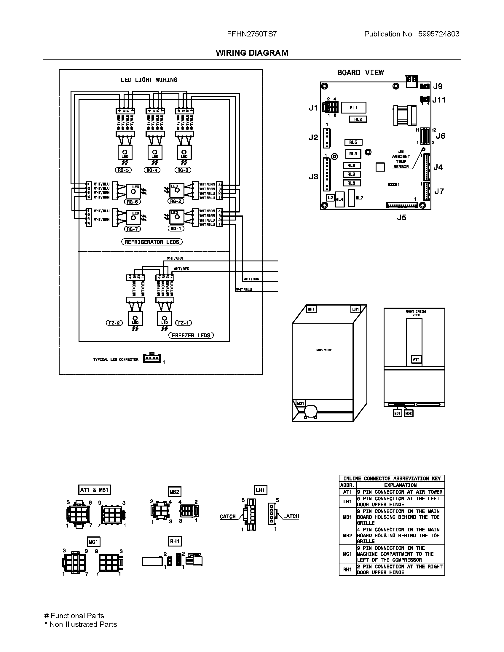 Frigidaire FFHN2750TS7 wiring diagram diagram